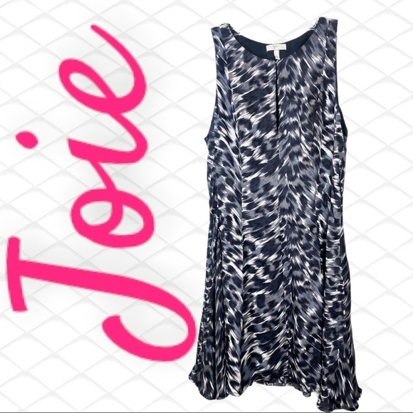 JOIE Silk Tavie Leopard Print Fit & Flare Mini Dress, Size Small - Picture 12 of 15